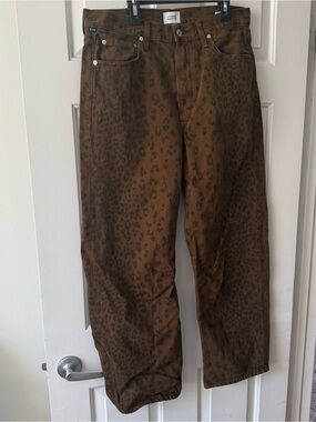 Citizens of Humanity Miro Relaxed Jeans Sepia Cheetah 29